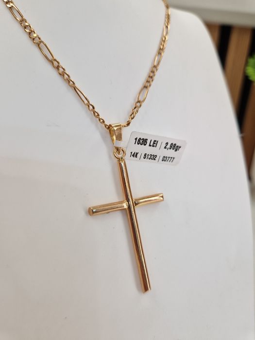 Cruce Aur 14k 2.98gr Garantie!#51332