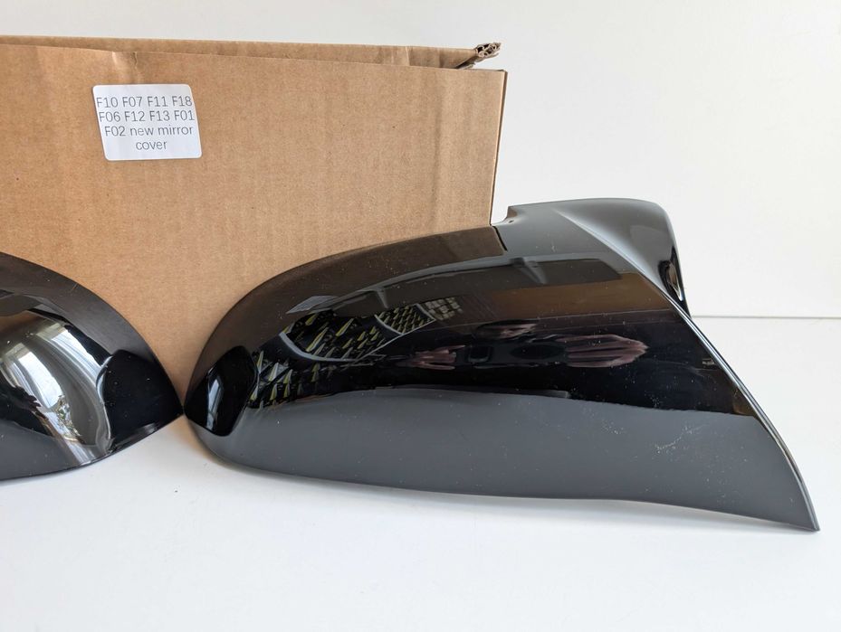 Капаци огледала BMW F10 F07 F11 F18 F06 F12 F13 F01 F02 черни БМВ