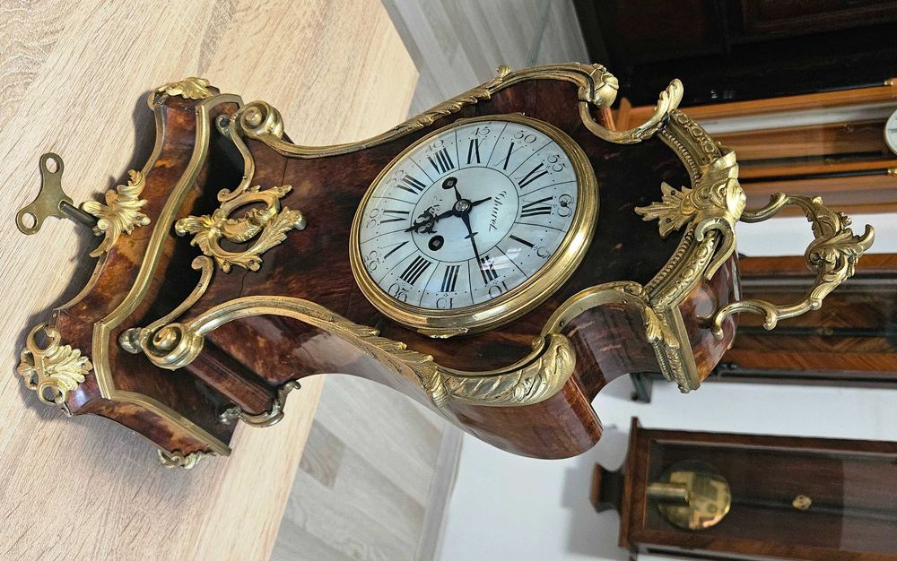 Ceas de semineu francez in stil Boulle, cca 1850