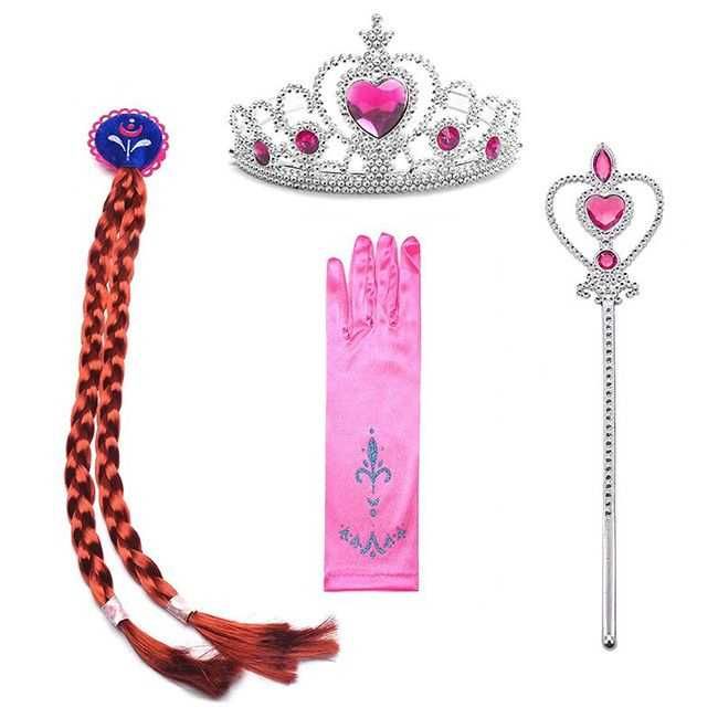 Ефирна Рокля На Принцеса Ана от Замръзналото Кралство + ПОДАРЪК Корона