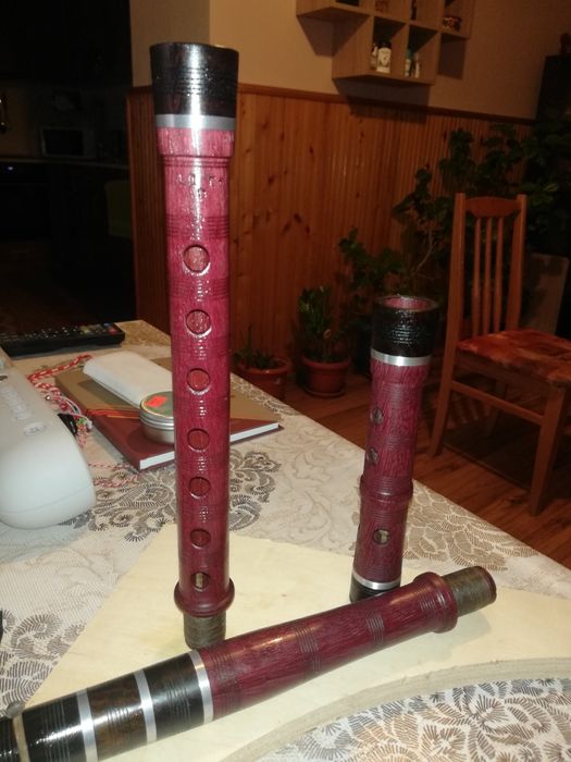 Кавали ПВЦ. Дървен. Rosewood (пурпурно сърце)