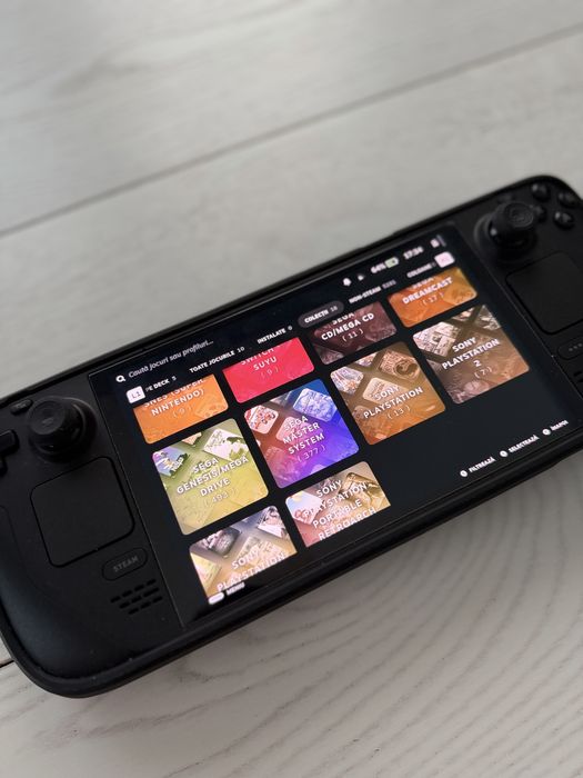 Steam Deck OLED 512GB + card 512GB + husă Spigen + geantă – EmuDeck configurat