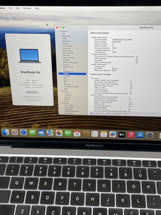 1 Sikl 100% Macbook M1 air 8/256GB
