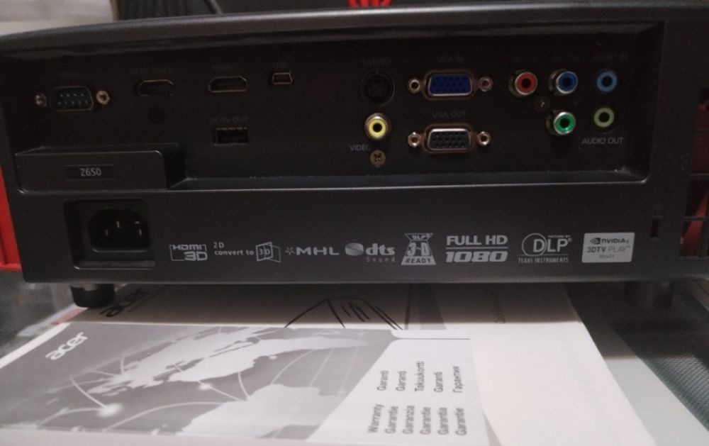 Acer acer predator z650 full hd gaming show throm proiector