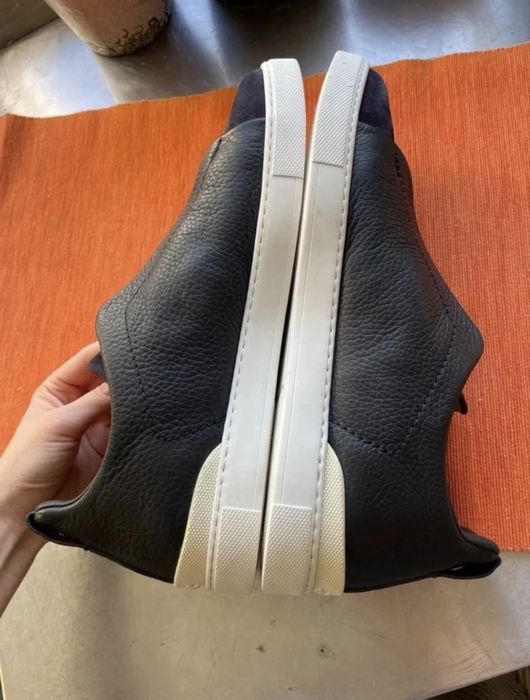 Pantofi sport Zegna Triple Stitch COUTURE piele lux adidasi sneakers