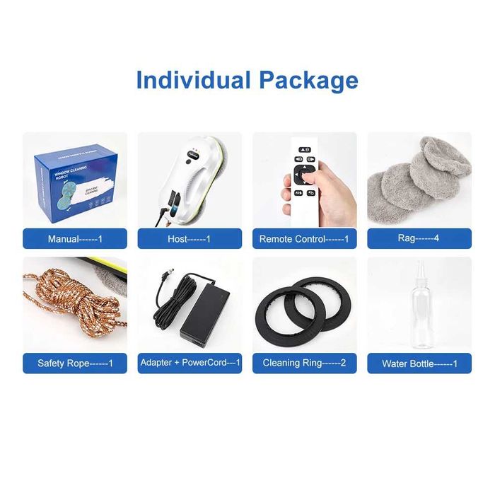 Робот за почистване на прозорци с автоматично пръскане PuRuiKai 309