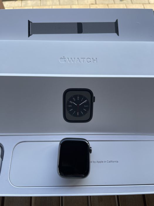Apple Watch Series 8 Graphite Stainless Steel Case 45 mm