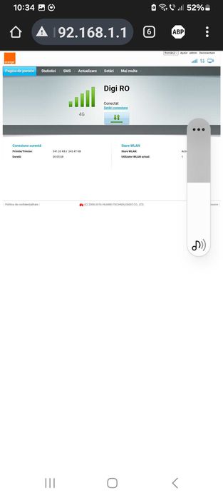 Router modem 4G LTE Huawei liber de retea