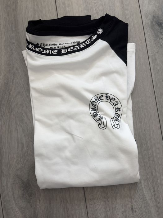 bluza Chrome Hearts alb-neagra