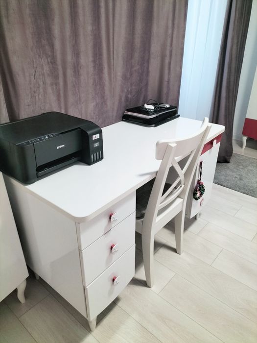 Birou, biblioteca, dulap fetițe Cilek, mdf, super calitate, impecabile