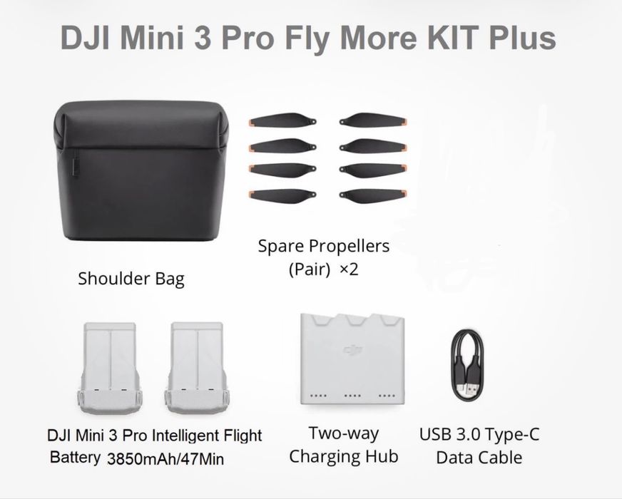 Dji Mini 3 Pro Fly More Combo PLUS батерии 54 минути полет