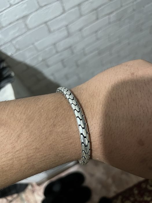 Браслет мужской серебро