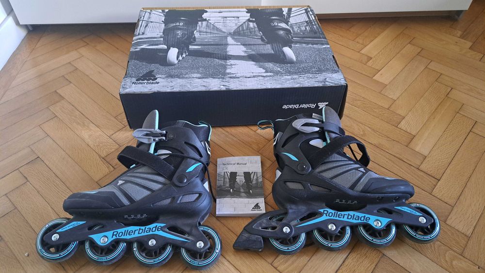Role pt femei Roller Blade Zetrablade W 80mm, nr 40, neutilizate