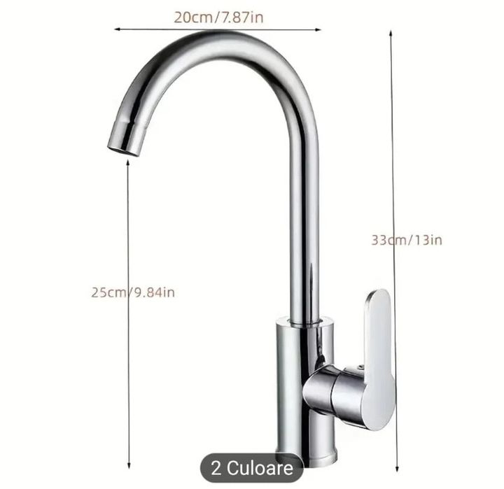 Robinet de bucătărie cu rotire de 360 de grade