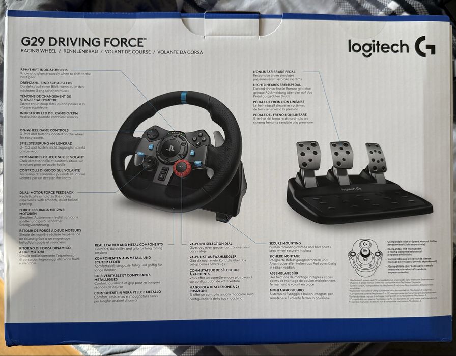 Гаранция 2 години / Logitech G29 волан с педали / Неразопакован