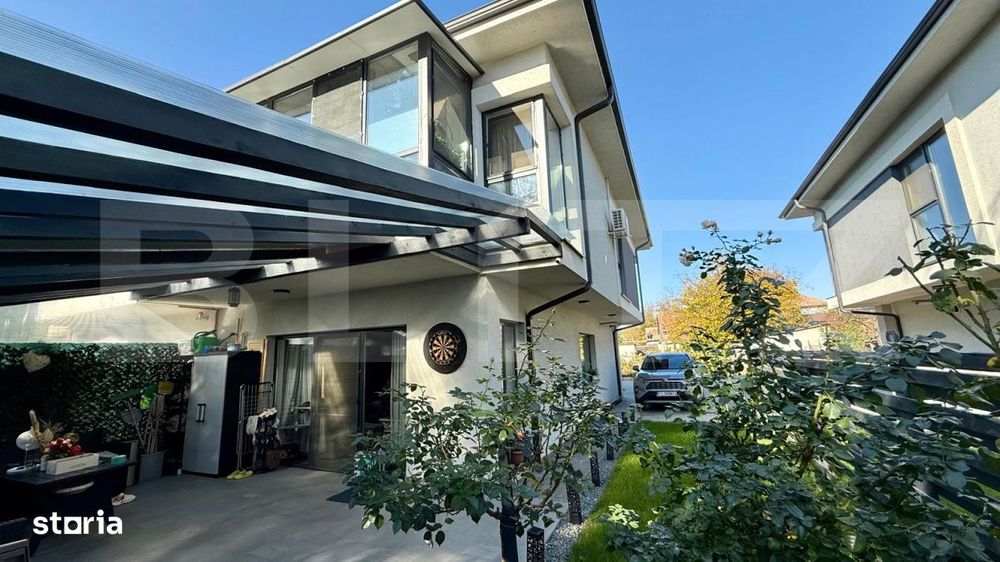 Casa tip duplex mobilat utilat, 4 camere, cartier privat, zona Gilau