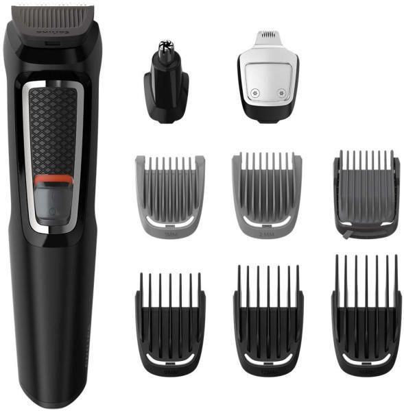 Тример Philips Multigroom MG3740/15, 9 в 1, Работа на батерия до 60 ми