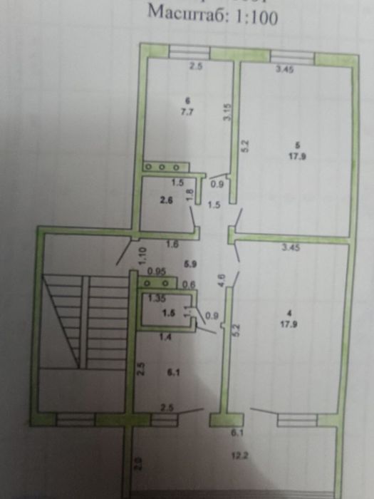 Dom Kvartira sotiladi Termez Akbar oshxona 4 etajli domni,4 chi qavati