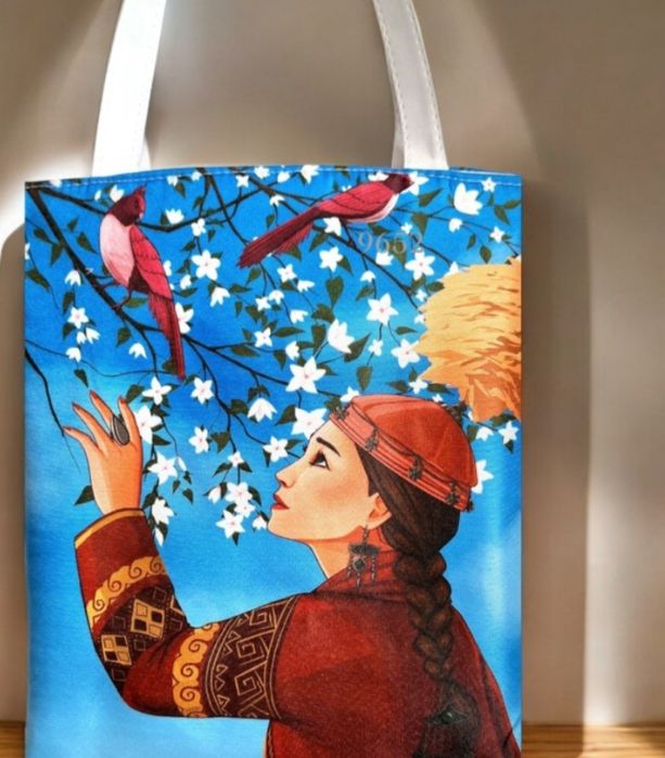 Сумка-шоппер в казахском стиле