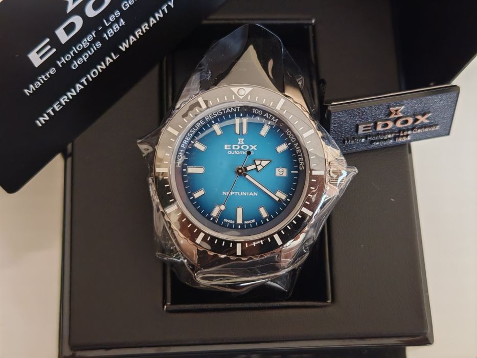 Edox Skydiver Neptunian нов с гаранция