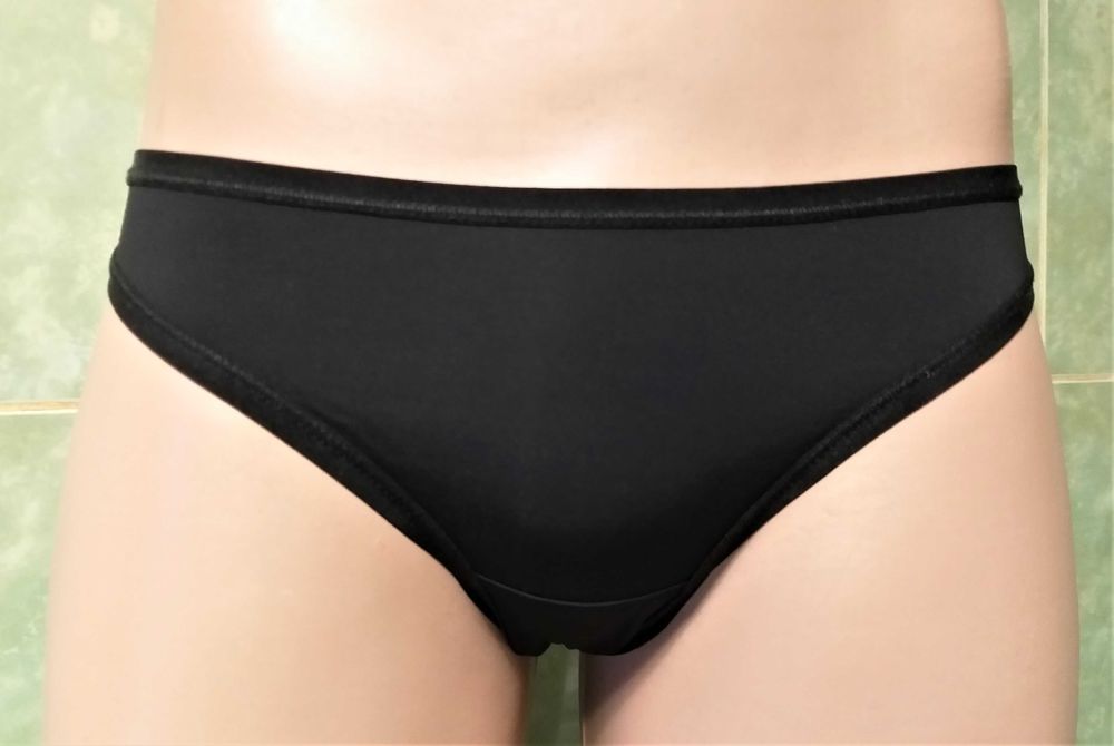 Chiloti tanga sexy/senzuali fete/femei semitransparenti negru mar. S (noi)