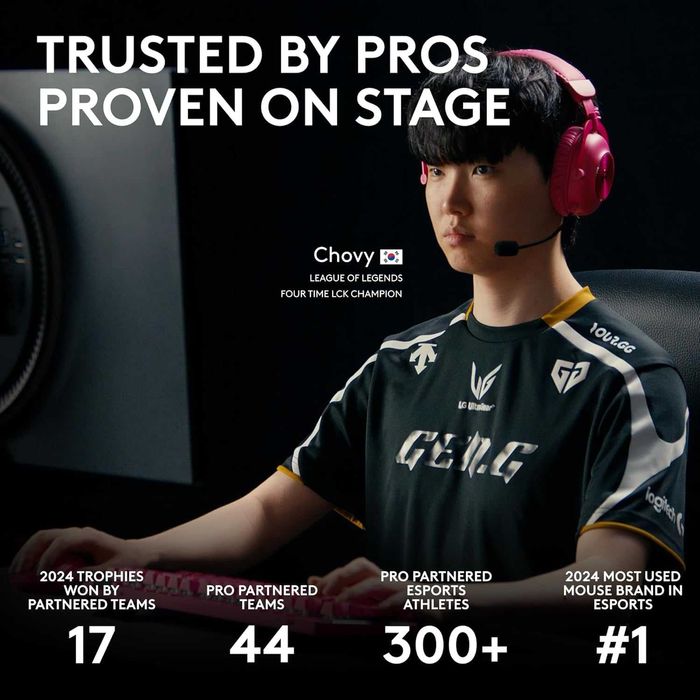 Геймърска мишка Logitech G PRO X Superlight 2 - Magenta (Нова, USB-C)