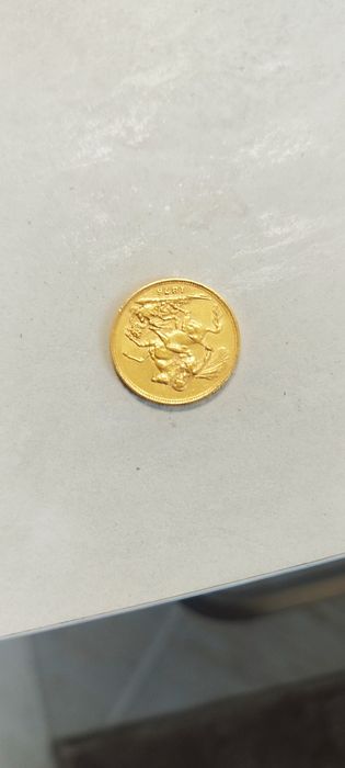 Златен суверен Виктория млада глава