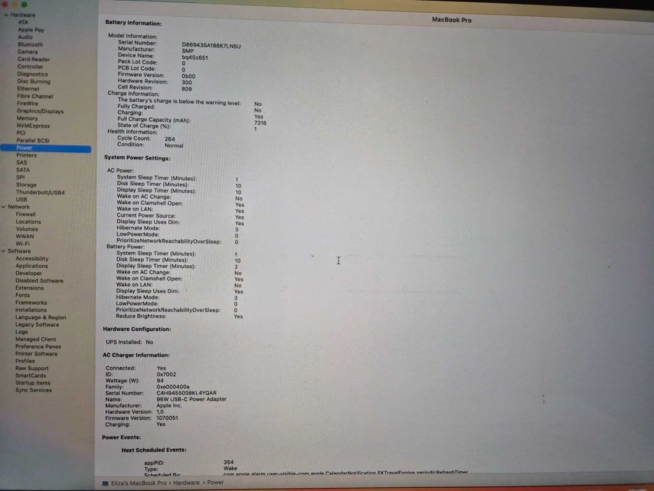 Apple MacBook Pro 2019 Touch Bar silver 16-inch