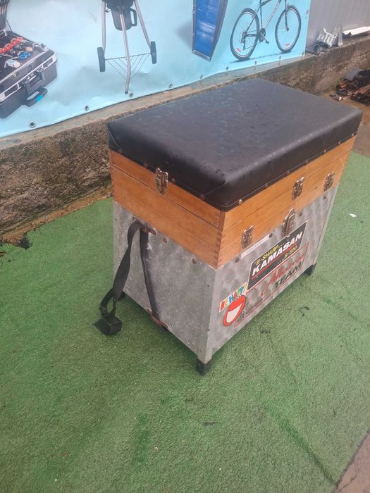 Рибарски стол алуминев и дърво