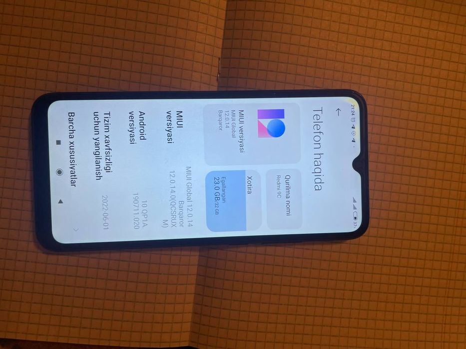 Redmi 9C holati ideal