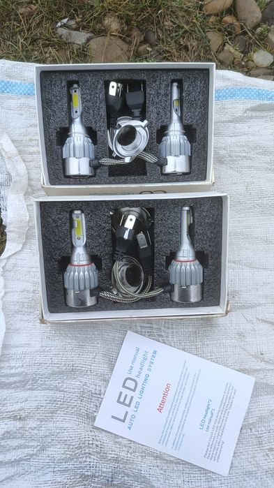 Vind set becuri Led auto H 7 și H4 Noi.