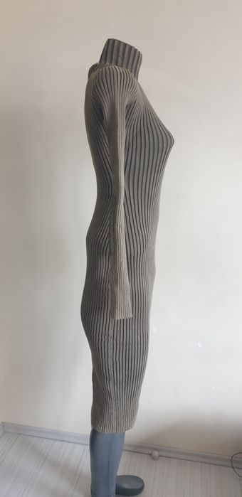 Versacе Jeans Couture Ribbed Cotton Stretch Slim Dress S ОРИГИНАЛ Дамс