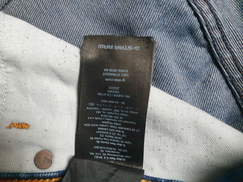 Blugi G-STAR RAW "3301 Straight" - Marime W32 L32 (Talie 85 cm)