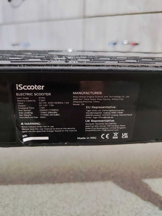 Trotinetă electrică iScooter i9 Pro
