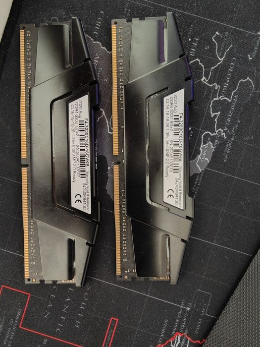 Memorie RAM KIT 2*8GB (16Gb) DDR4, G.Skill Ripjaws V 3200Mhz