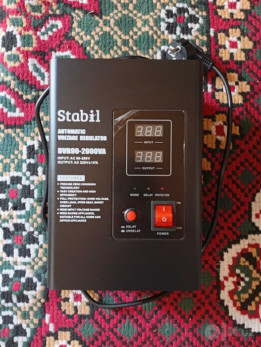Stabil 90–280V 2 kVA 220V stabilizator sotiladi