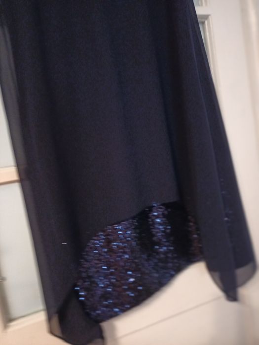Rochie de gala midi bleumarin marimea 44