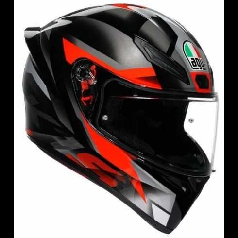 КАСКА AGV K1 S Fastlap Black/Grey/Red Размери: S,L,XL