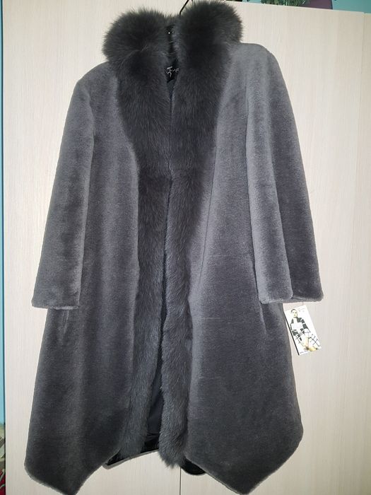 Шубка из мутона модный дизайн