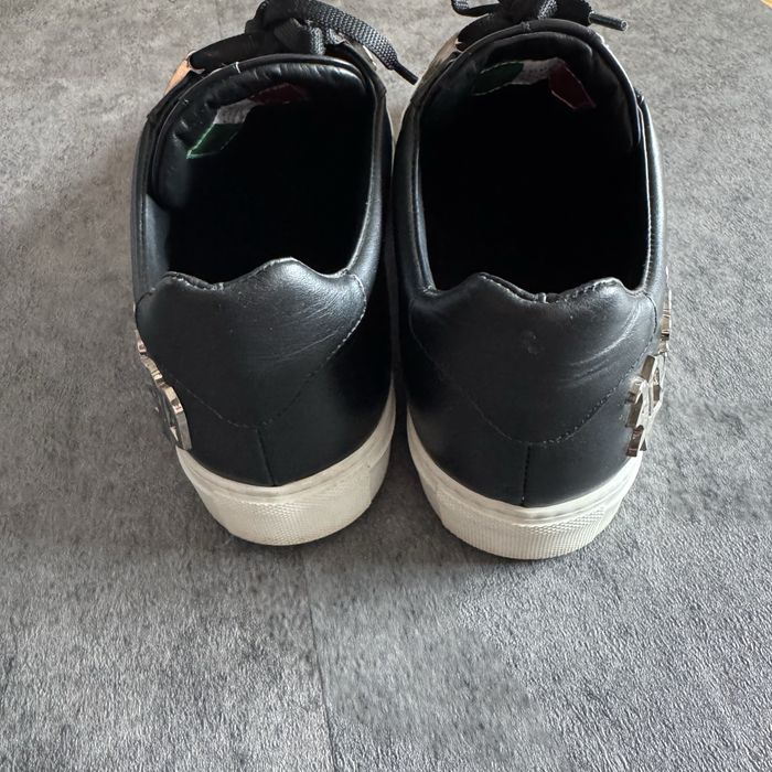 Adidași Philipp Plein piele naturală negri low mărimea 43