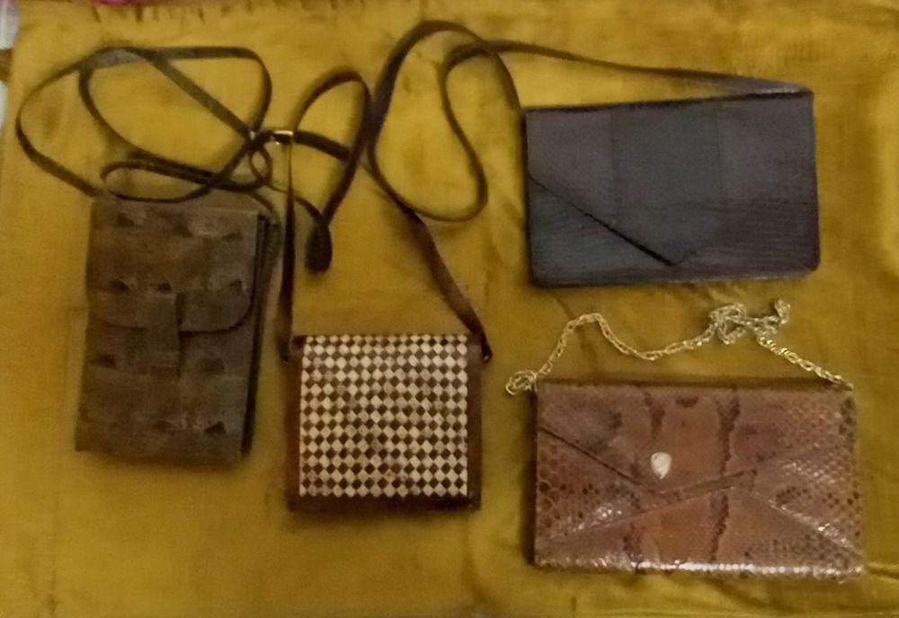 Атрактивни чанти и обувки от естествена крокодилска и змийска кожа