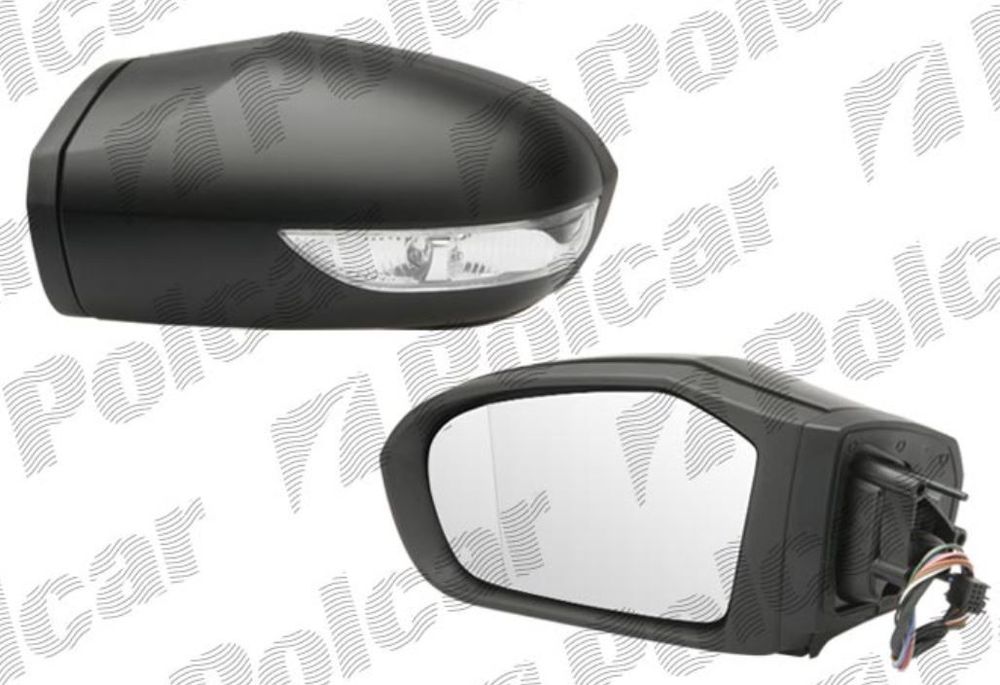 Oglinda exterioara Mercedes Clasa A (W169), 09.2004-05.2008, Clasa B (W245), 05.2005-2008 stanga/dreapta, pliabila, Crom, electrica, Cu incalzire, carcasa neagra, Asferica, View Max, 1698100576; 1698100721