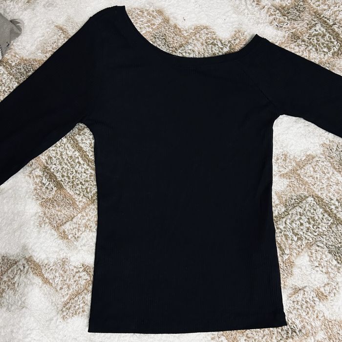 Черный лонгслив турецкий