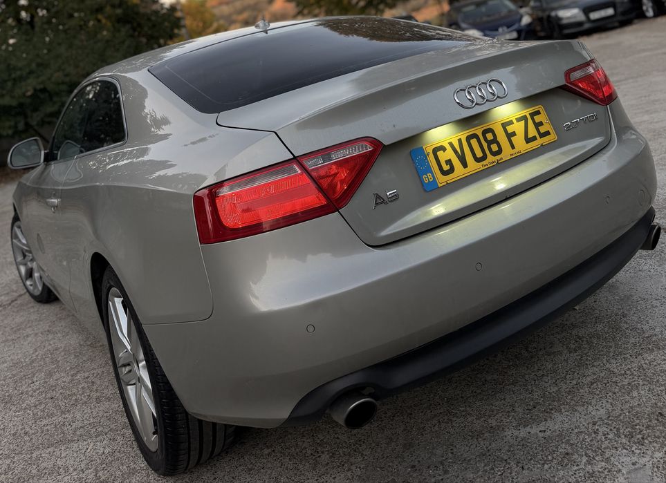 AUDI A5 - Coupe - 2008 - 2.7 TDI V6 - 190 Cai Putere - Automat - Faruri Led / Faruri Xenon - Acte la zi ( Valabile ) - Carte Intreaga - ETC ETC ETC