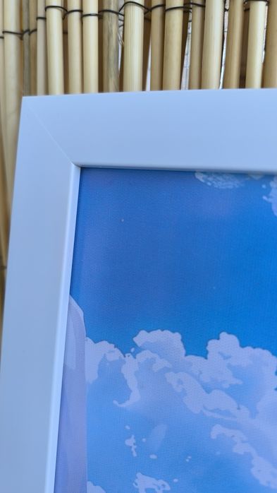 Картина с бяла рамка средиземноморски пейзаж