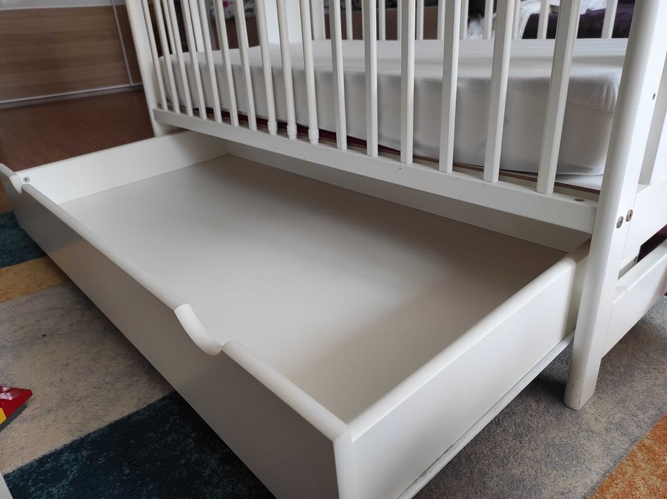 Дървена кошара с матрак 120/60