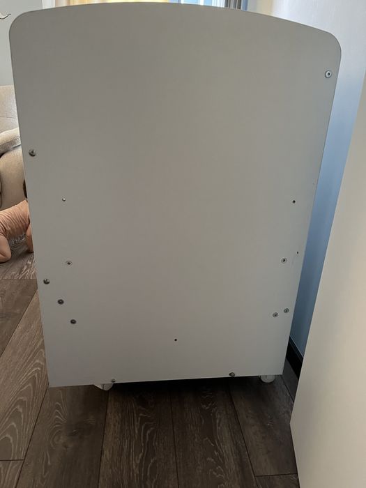 Бяла дърена кошара Тони, 3 нива, трансформируема