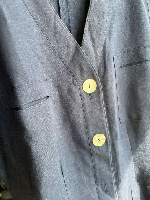 Винтажное платье Лен Франция