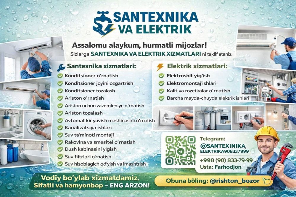 Santexnika va elektrik xizmati