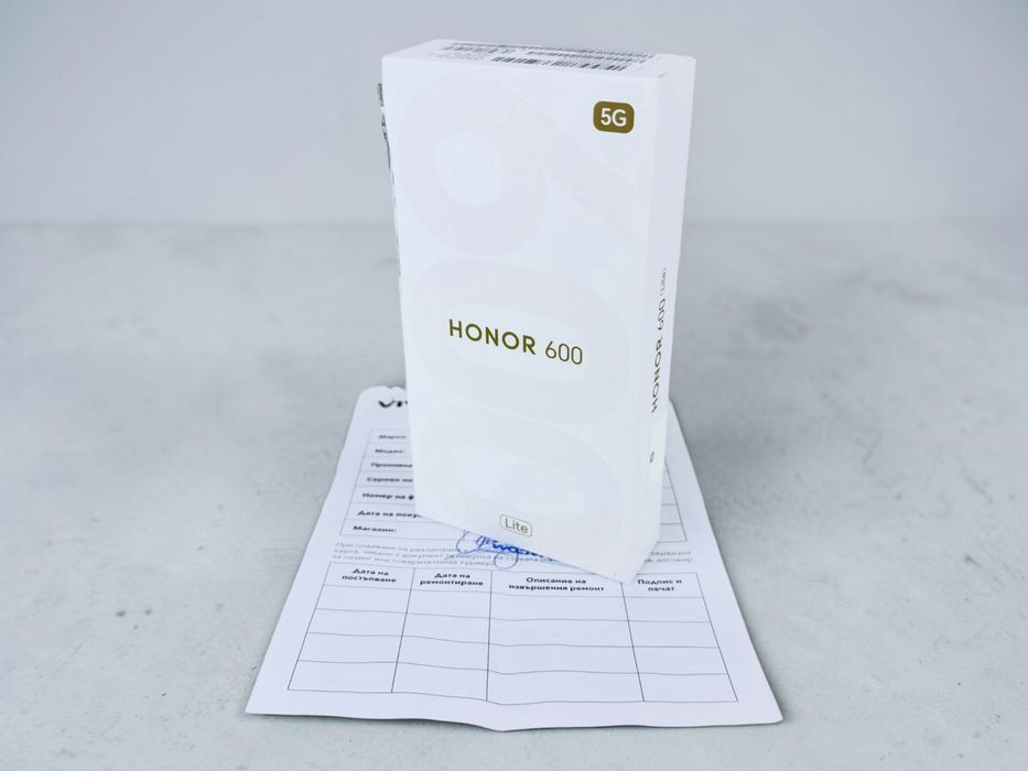 НОВ! Honor 600 Lite 5G 256GB 8RAM Gray 2г. Гаранция!